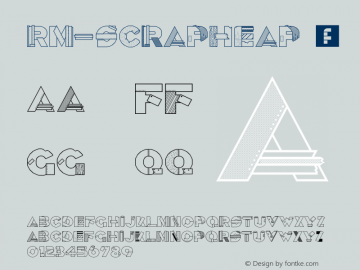 ☞RM Scrapheap Regular Version 1.0;com.myfonts.ray-meadows.rm-scrapheap.regular.wfkit2.3uJd图片样张