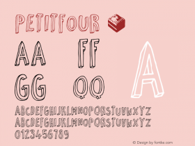 ☞PetitFour Version 1.000;com.myfonts.easy.hanoded.petit-four.regular.wfkit2.version.4t4x图片样张