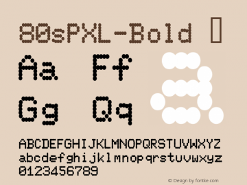 ☞80sPXL Bold BASE1.00;com.myfonts.easy.baselinefonts.80s-pxl.bold.wfkit2.version.2FR4图片样张