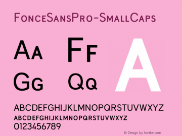 ☞Fonce Sans Pro Small Caps Version 001.000;com.myfonts.ryanford.fonce-sans-pro.small-caps.wfkit2.2AaL图片样张