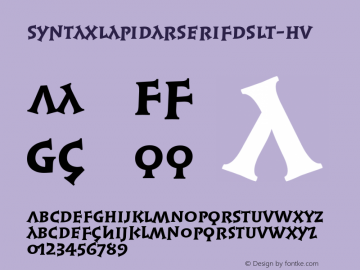 ☞SyntaxLapidarSerifDisplay LT Heavy Version 1.03;com.myfonts.easy.linotype.syntax-lapidar-serif-lt.display-heavy.wfkit2.version.3Hpj图片样张