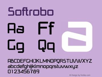 ☞Softrobo Version 0.001 2008;com.myfonts.easy.koval.softrobo.regular.wfkit2.version.3bRZ图片样张