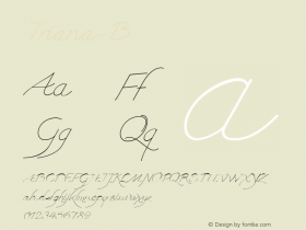 ☞Triana-B Version 001.000;com.myfonts.easy.wiescherdesign.triana.b.wfkit2.version.4kgU图片样张