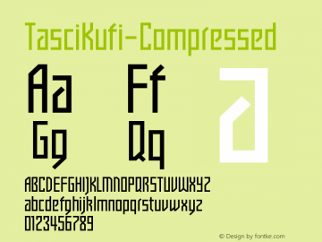 ☞TasciKufi Compressed com.myfonts.easy.abdullah-tasci.tasci-kufi.compressed.wfkit2.version.3WPN图片样张