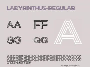 ☞LABYRINTHUS REGULAR Version 1.0;com.myfonts.easy.cerri-antonio.labyrinthus.regular.wfkit2.version.3yiz图片样张