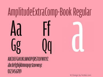 AmplitudeExtraComp-Book Regular Version 1.0图片样张
