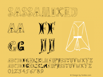 ☞Sassa Mixed Version 1.000;com.myfonts.easy.celebrity.sassa-mixed.empty.wfkit2.version.3wpE图片样张