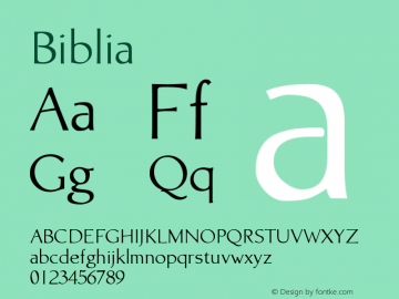 ☞Biblia Initial Release Version 1.000;com.myfonts.easy.bergsland.biblia.regular.wfkit2.version.4JMR图片样张