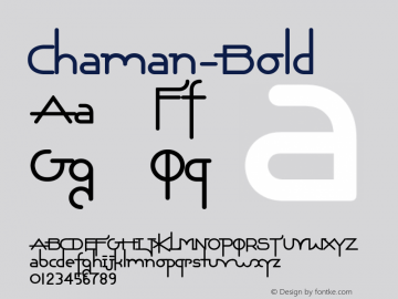 ☞Chaman-Bold Version 1.000;com.myfonts.easy.cubo.chaman.bold.wfkit2.version.3ffo图片样张