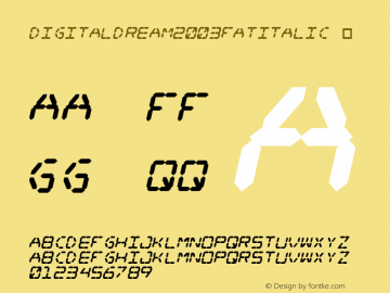 ☞Digital Dream 2003 Fat Italic 2, 2003;com.myfonts.easy.pizzadude.digital-dream-2003.fat-italic.wfkit2.version.Szh图片样张