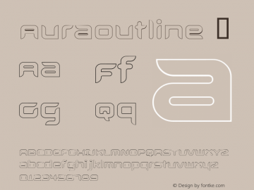 ☞AuraOutline Macromedia Fontographer 4.1.5 6/10/02;com.myfonts.easy.t26.aura.outline.wfkit2.version.DQ4图片样张