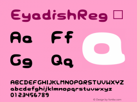 ☞Eyadish-Regular Version 2.00;com.myfonts.alsamman.eyadish.regular.wfkit2.3Gis图片样张