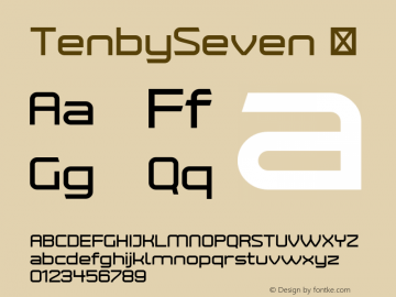 ☞TenbySeven Version 1.000;com.myfonts.easy.paragraph.tenby-four.7-regular.wfkit2.version.34qe图片样张