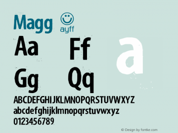 ☞Magg Version 1.000 2006 initial release;com.myfonts.easy.aah-yes.magg.regular.wfkit2.version.4Jdk图片样张