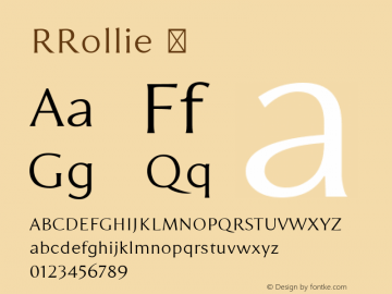 ☞RRollie Version 1.000;com.myfonts.easy.eurotypo.rrollie.regular.wfkit2.version.4Dgu图片样张