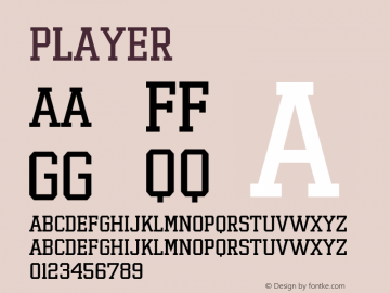☞Player 1.0 Feb 2007;com.myfonts.easy.canadatype.player.regular.wfkit2.version.2W3t图片样张