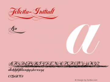 ☞Felicita-Initial1 001.000;com.myfonts.easy.wiescherdesign.felicita.initial-1.wfkit2.version.44YB图片样张