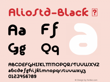 ☞Alio Std Black Version 1.002;com.myfonts.easy.r9-type-design.alio.std-black.wfkit2.version.4Ntp图片样张