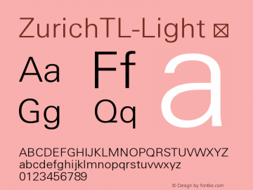 ☞Zurich TL Light Version 3.00; 2008; ttfautohint (v1.3);com.myfonts.easy.tilde.zurich.light.wfkit2.version.33zQ图片样张