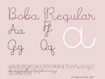 Boba Version 1.002;Fontself Maker 3.5.7图片样张