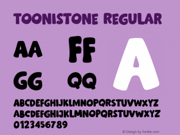 Toonistone-Regular Version 1.000图片样张