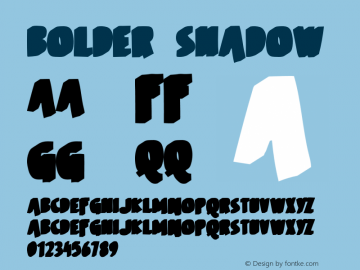 BOLDER-Shadow Version 1.000;PS 001.001;hotconv 1.0.56图片样张