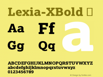 ☞Lexia XBold Version 2.200; ttfautohint (v1.5);com.myfonts.easy.daltonmaag.lexia.xbold.wfkit2.version.4wUh图片样张