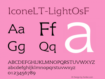 ☞Icone LT Light OsF Version 1.03;com.myfonts.easy.linotype.icone-lt.light-osf.wfkit2.version.3Hvd图片样张