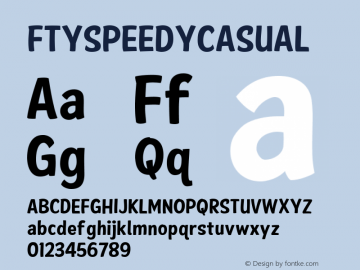 ☞FTY SPEEDY CASUAL com.myfonts.easy.fontry.fty-speedy-casual.regular.wfkit2.version.3UVf图片样张