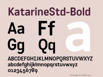 ☞KatarineStd-Bold Version 1.002;com.myfonts.easy.suitcase.katarine.std-semibold.wfkit2.version.2ZRj图片样张