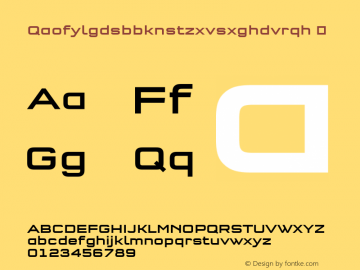 ☞Qaofylgdsbbknstzxvsxghdvrqh Version 7.504; 2011; Build 1020;com.myfonts.easy.fontfont.ff-qtype.ot-semi-extd-medium.wfkit2.version.4fxH图片样张