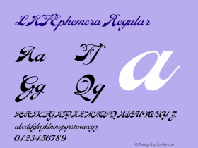 ☞LHF Ephemera Regular (1.0);com.myfonts.letterheadfonts.lhf-ephemera.regular.wfkit2.3Bkn图片样张