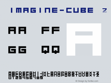 ☞Imagine Cube Version 3.0 April 6, 2012;com.myfonts.easy.jooki.imagine-font.cube.wfkit2.version.3QD2图片样张