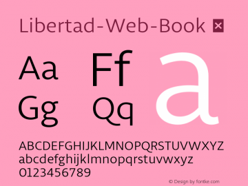 ☞Libertad-Web-Book Version 1.002; ttfautohint (v1.4.1);com.myfonts.easy.tipotype.libertad.book.wfkit2.version.4wLi图片样张