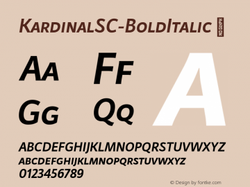 ☞Kardinal SC Bold Italic Version 1.000;com.myfonts.easy.lettersoup.kardinal.sc-bold-italic.wfkit2.version.4KtE图片样张