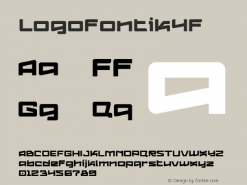 ☞Logofontik 4F 1.0;com.myfonts.easy.4thfebruary.logofontik-4f.regular.wfkit2.version.3mEo图片样张