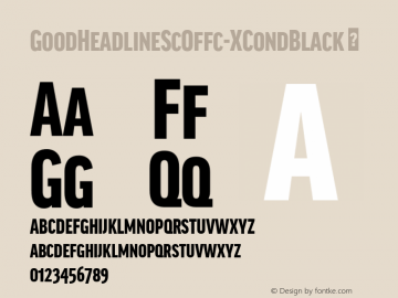 ☞Good Head SC Offc XCond Black Version 7.504; 2014; Build 1020;com.myfonts.easy.fontfont.good-headline-pro.std-extra-condensed-black-sc-127098.wfkit2.version.4bw7图片样张