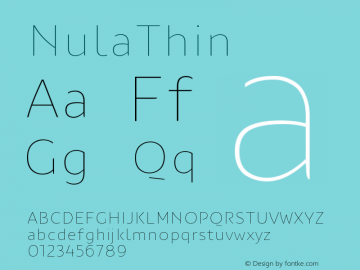 ☞NulaThin Version 1.000;com.myfonts.easy.tdf.nula.thin.wfkit2.version.4SvY图片样张