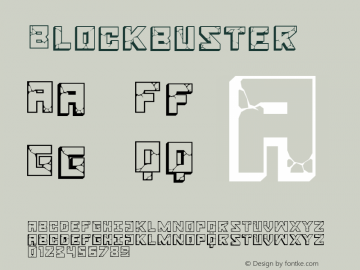 ☞Blockbuster Version 1.000;com.myfonts.easy.mur.blockbuster.regular.wfkit2.version.3aWm图片样张