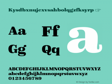 ☞Kysdbxnujcxvsahbolqgzfksyrp Version 7.504; 2013; Build 1022;com.myfonts.easy.fontfont.ff-quixo.ot-extrabold.wfkit2.version.4gAZ图片样张