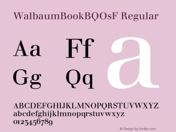 WalbaumBookBQOsF-Regular 001.001图片样张