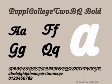 PopplCollegeTwoBQ-Bold 001.000图片样张