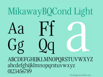 MikawayBQCond-Light 001.001图片样张