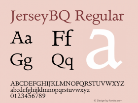 JerseyBQ-Regular 001.000图片样张