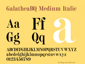 GalatheaBQ-MediumItalic 001.001图片样张