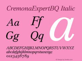 CremonaExpertBQ-Italic 001.000图片样张