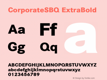 CorporateSBQ-ExtraBold 001.000图片样张