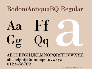 BodoniAntiquaBQ-Regular 001.002图片样张