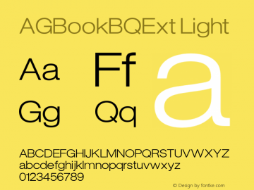 AGBookBQExt-Light 001.001图片样张