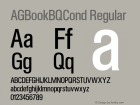 AGBookBQCond-Regular 001.001图片样张